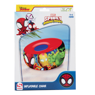 Load image into Gallery viewer, Sambro stoel opblaasbaar spidey and friends | 2 stuks