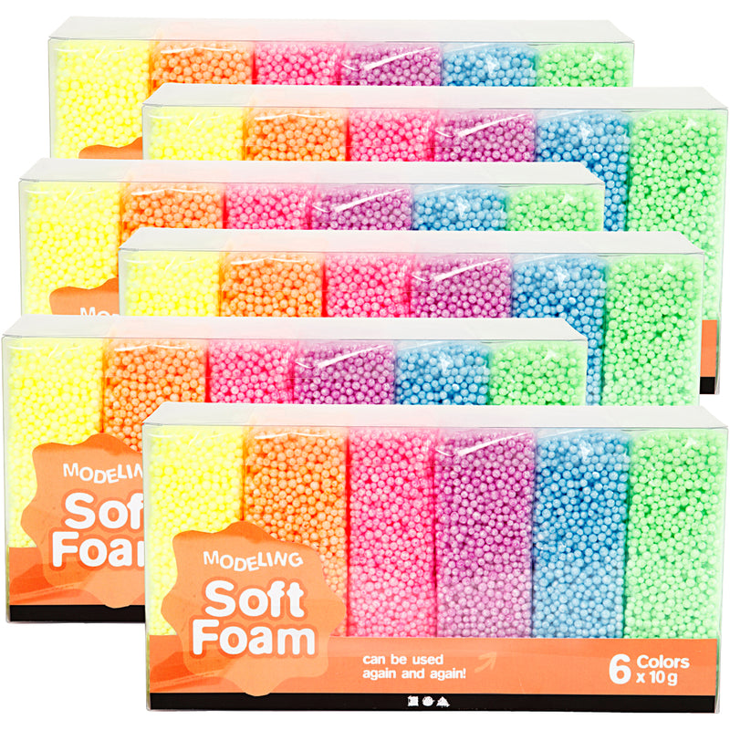 Afbeelding laden in galerijviewer, Https: www.cchobby.nl soft-foam-diverse-kleuren-6-doos-1-doos