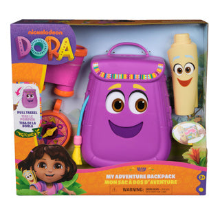 Load image into Gallery viewer, Dora de explorer dora - mijn avonturenrugzak, met ontdekkersaccessoires, een oprolbare kaart, speelgoedverrekijker en kompas