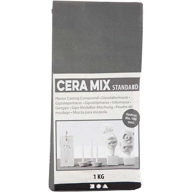 Afbeelding laden in galerijviewer, Https: www.cchobby.nl cera-mix-standaard-gipsgietmix-lichtgrijs-1-kg