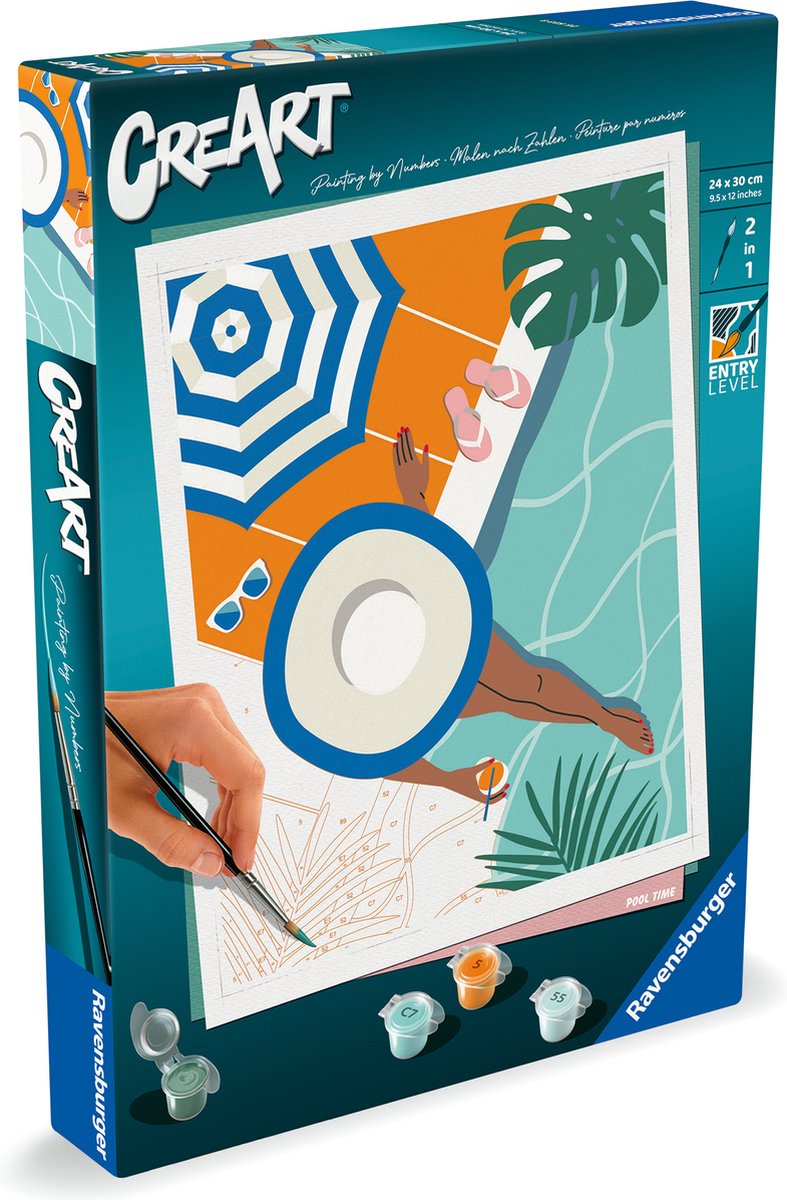 Load image into Gallery viewer, Ravensburger creart schilderen op nummer - zwembad