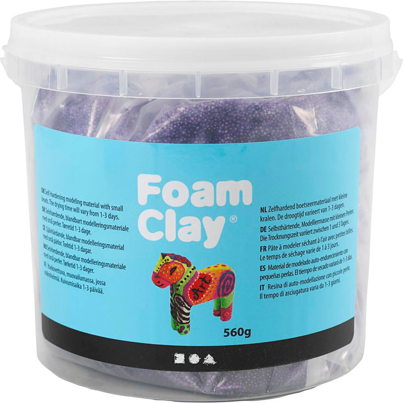Afbeelding laden in galerijviewer, Https: www.cchobby.nl foam-clayr-paars-560-gr-1-emmer-788778