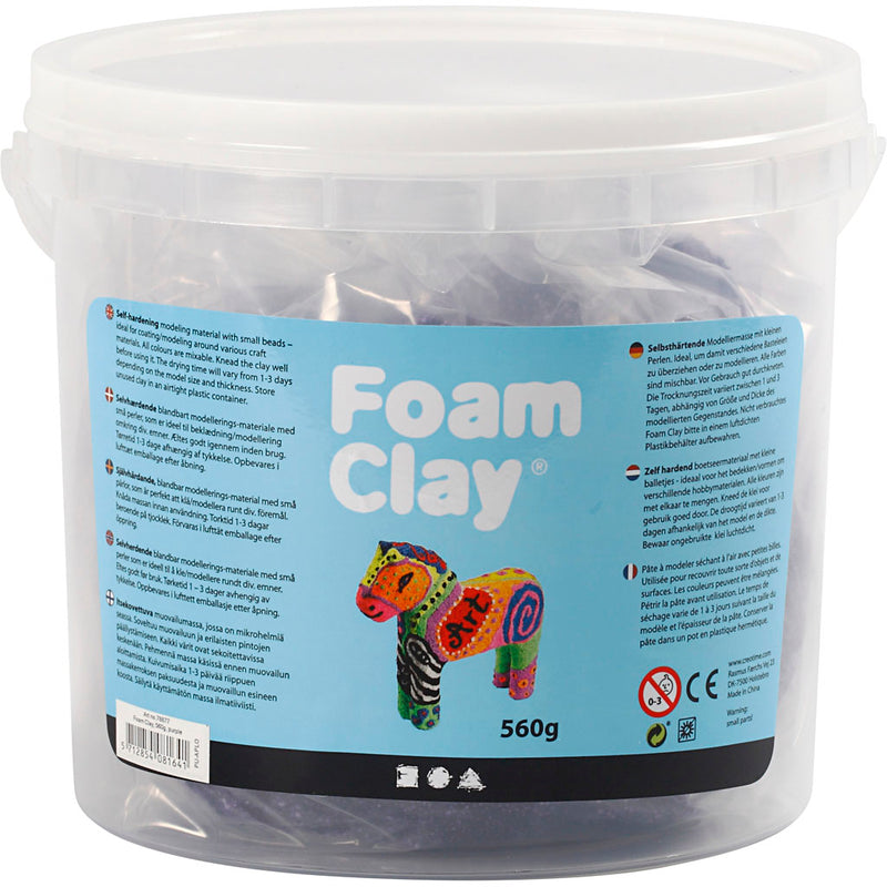 Load image into Gallery viewer, Foam clay https: www.cchobby.nl foam-clayr-paars-560-gr-1-emmer