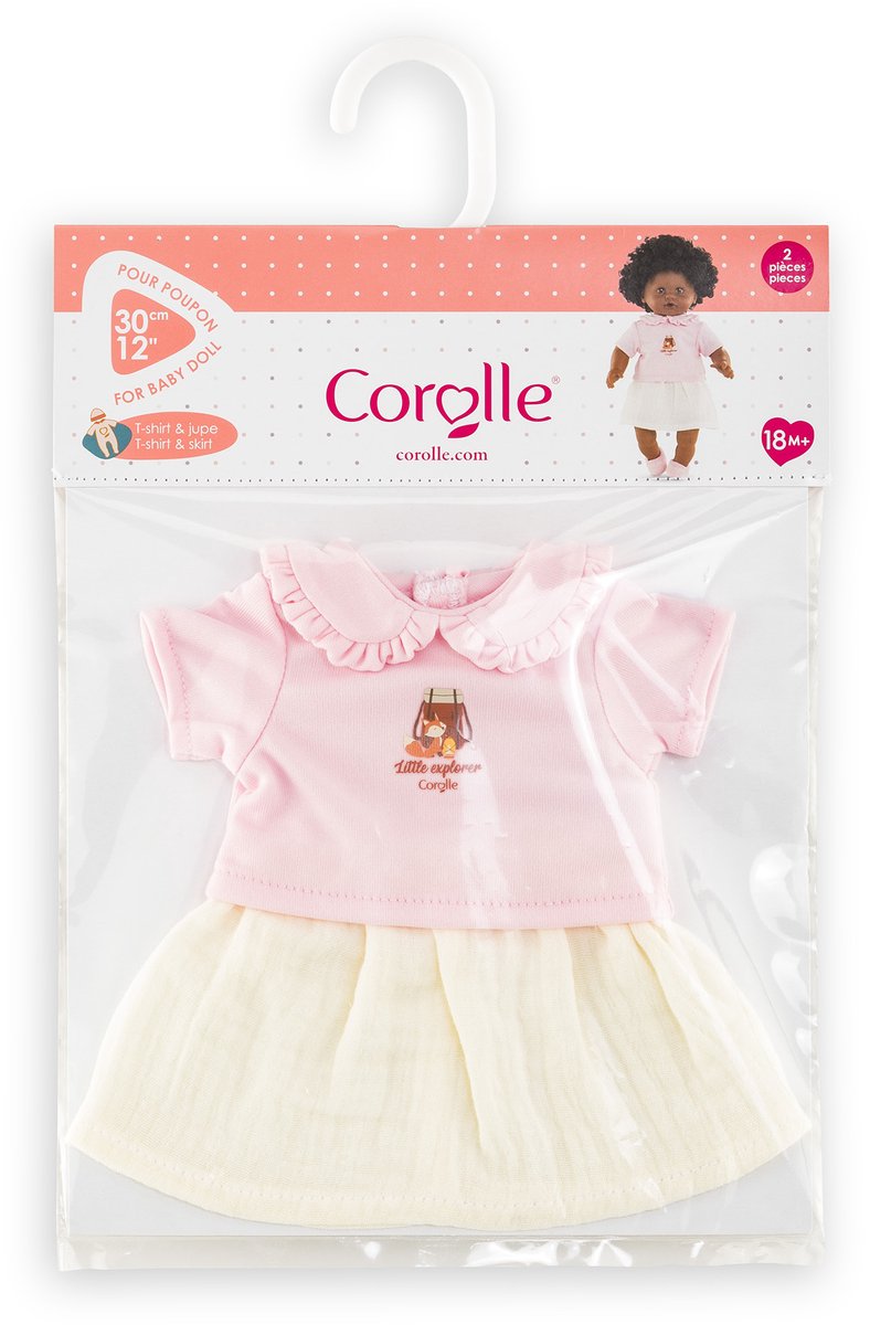 Load image into Gallery viewer, Corolle t-shirt met jurkje kleine ontdekker - 30cm
