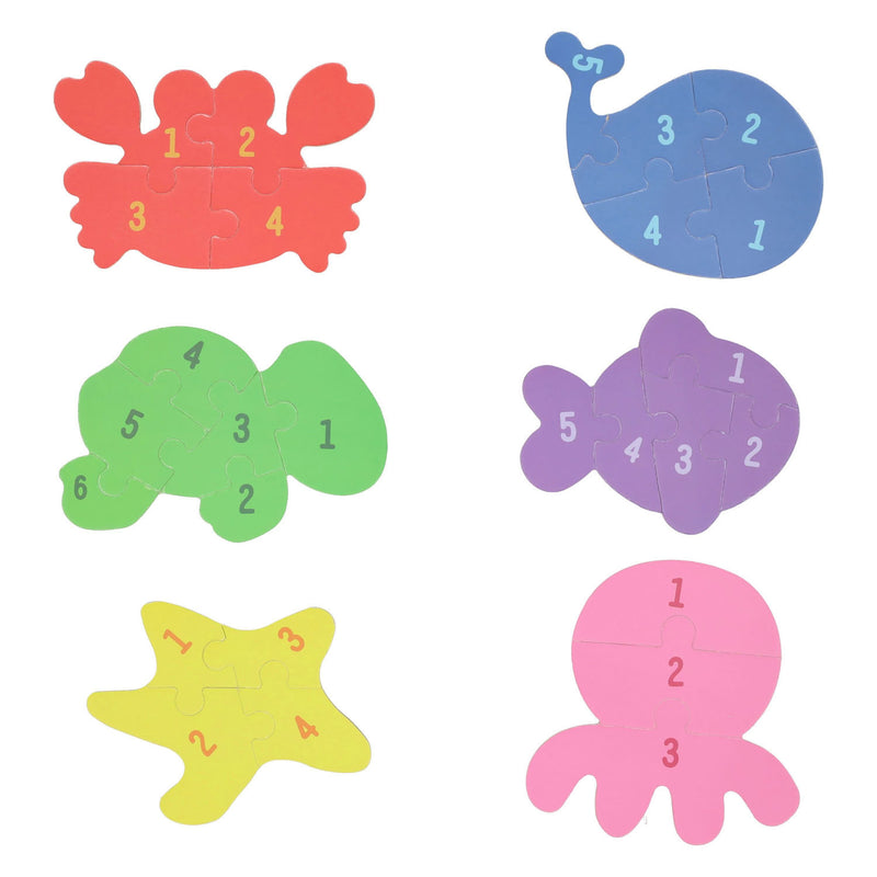 Load image into Gallery viewer, Lobbes speelgoed bv mijn eerste 6 puzzzels in blik - onderwaterwereld