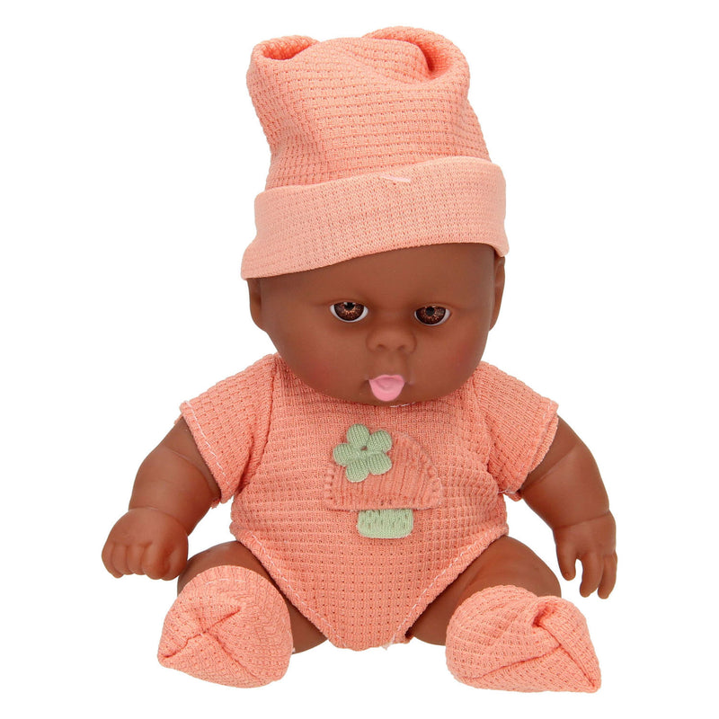 Load image into Gallery viewer, Lobbes speelgoed bv babypopje met wafelpakje en muts