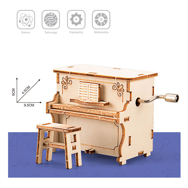 Load image into Gallery viewer, Lobbes speelgoed bv lobbes houten bouwpakket piano - creatief speelgoed voor kinderen.