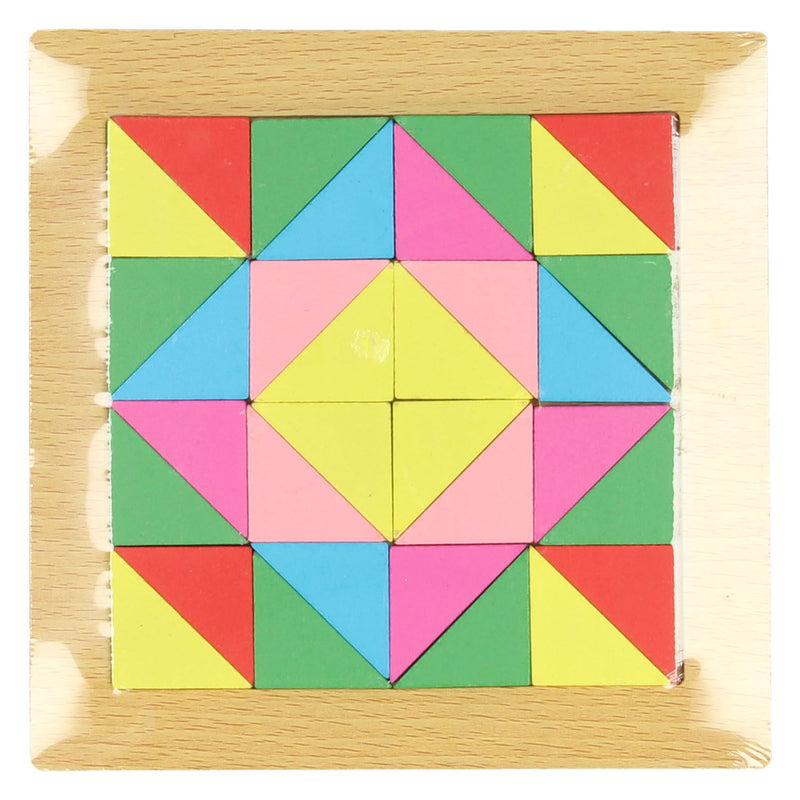 Afbeelding laden in galerijviewer, Houten tangram driehoeken