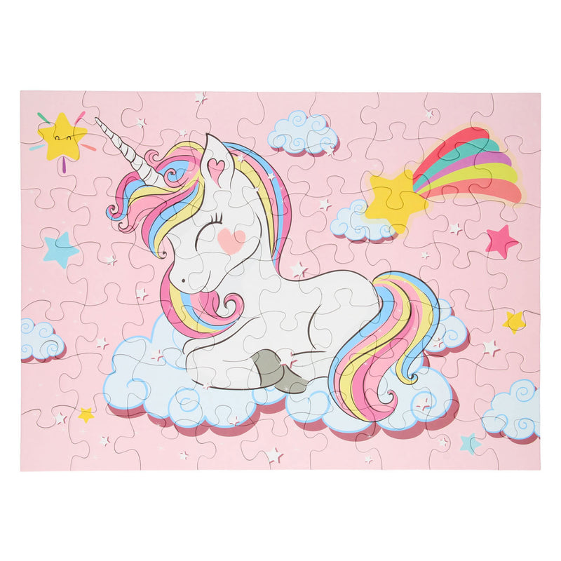 Load image into Gallery viewer, Lobbes speelgoed bv lobbes legpuzzel unicorn karton 63 stukjes fantasie puzzel kinderen.