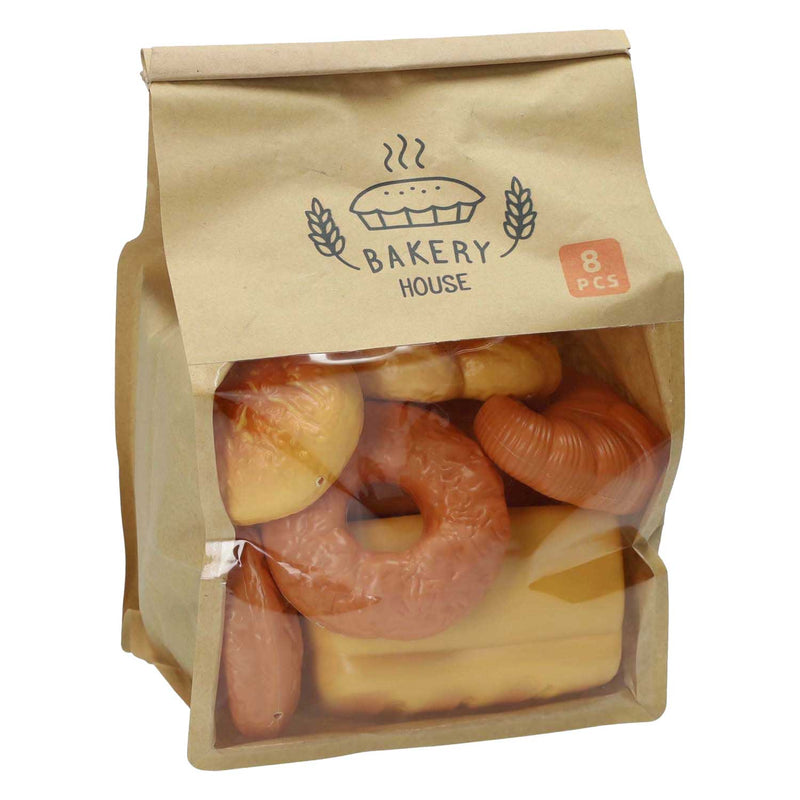 Afbeelding laden in galerijviewer, Speelgoedbroodjes in papieren zak - 8st.