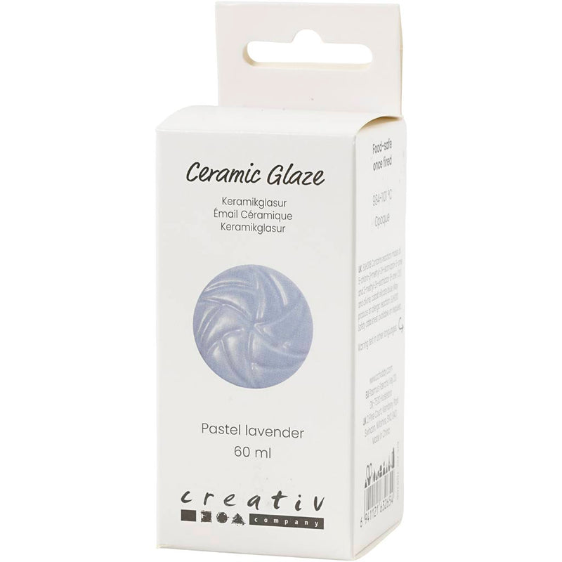 Load image into Gallery viewer, Creativ company keramiek glazuur 984-1101 c dekkend pastel lavender - 60ml