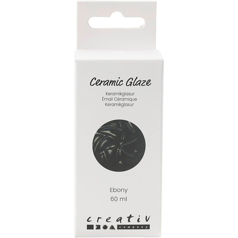 Load image into Gallery viewer, Creativ company keramiek glazuur 984-1101 c dekkend ebony - 60ml