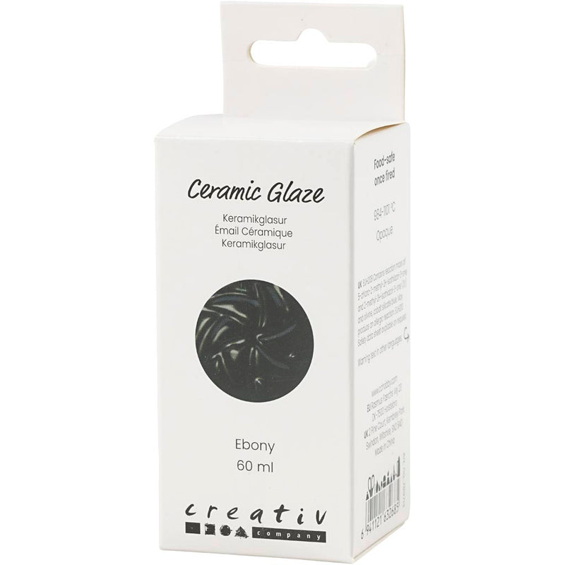 Load image into Gallery viewer, Creativ company keramiek glazuur 984-1101 c dekkend ebony - 60ml