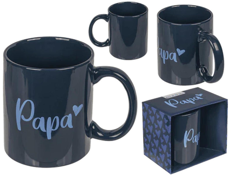 Afbeelding laden in galerijviewer, Out of the blue mok papa blauw 320ml ø8xh10cm