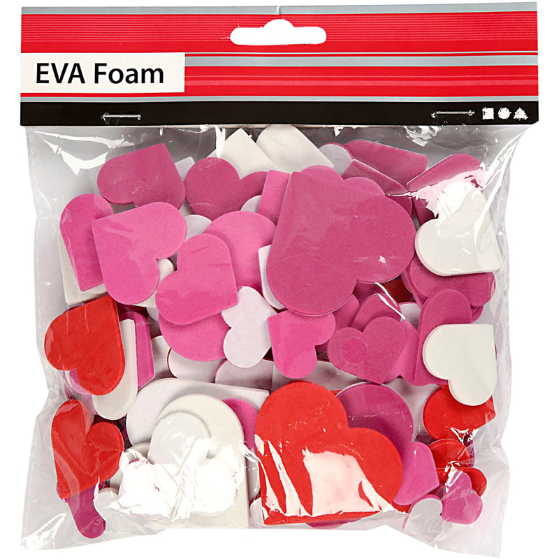 Load image into Gallery viewer, Creativ company foamvormen hartjes, zelfklevend, 200st.
