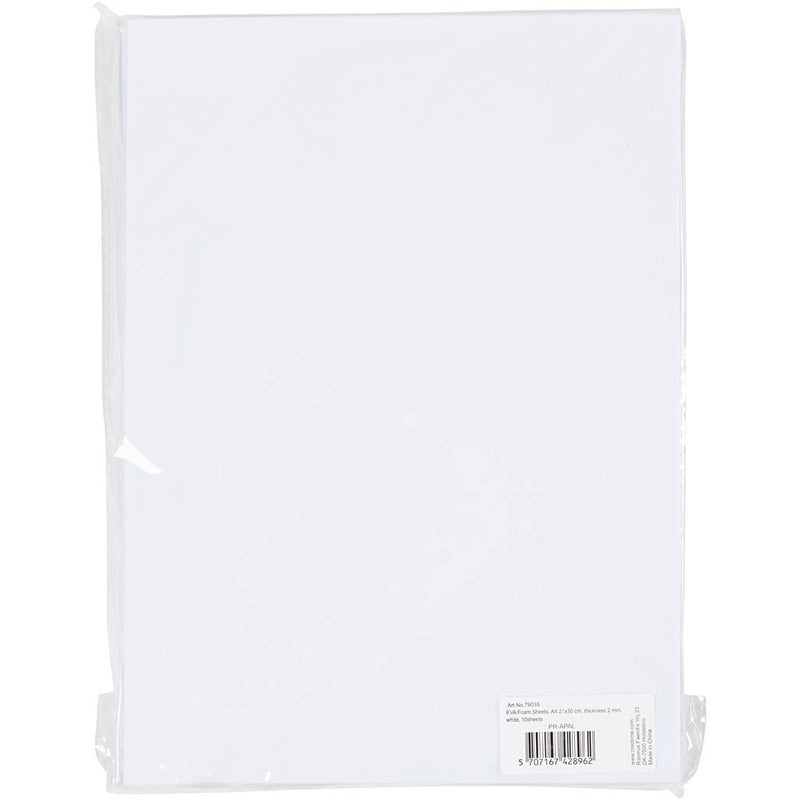 Load image into Gallery viewer, Creativ company https: www.cchobby.nl eva-foam-a4-vel-210x297-mm-dikte-2-mm-wit-10-vel-1-doos