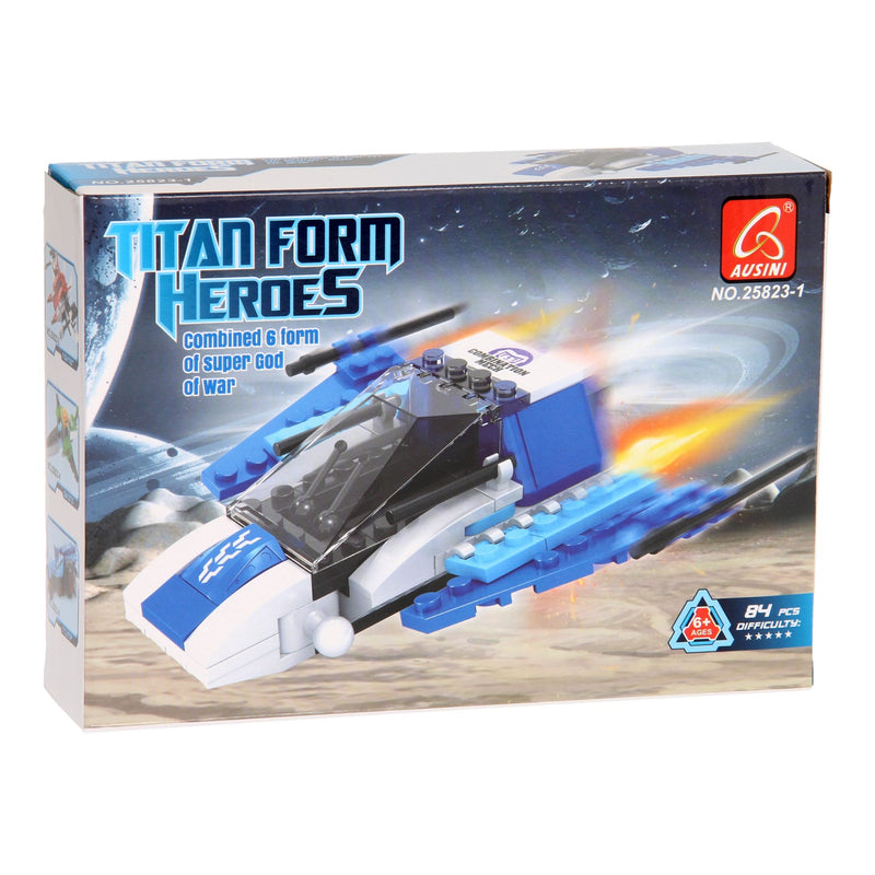 Afbeelding laden in galerijviewer, Bouwset titan heroes - space blauw - 84dlg.
