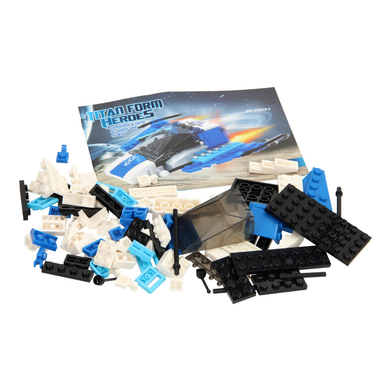 Afbeelding laden in galerijviewer, Bouwset titan heroes - space blauw - 84dlg.