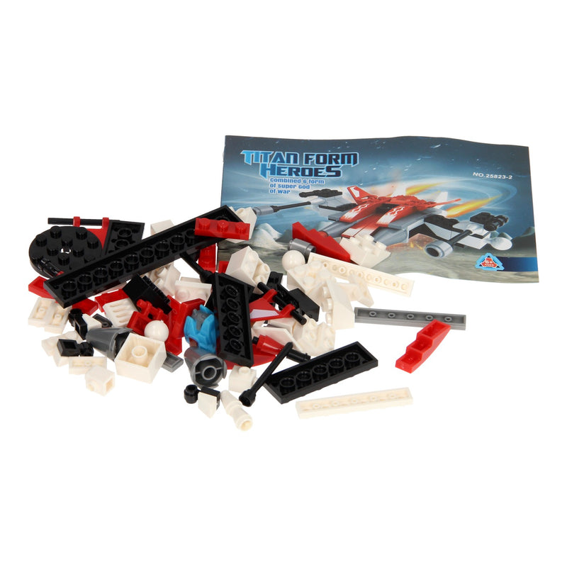 Afbeelding laden in galerijviewer, Lobbes bouwset titan heroes - space rood - 73dlg.