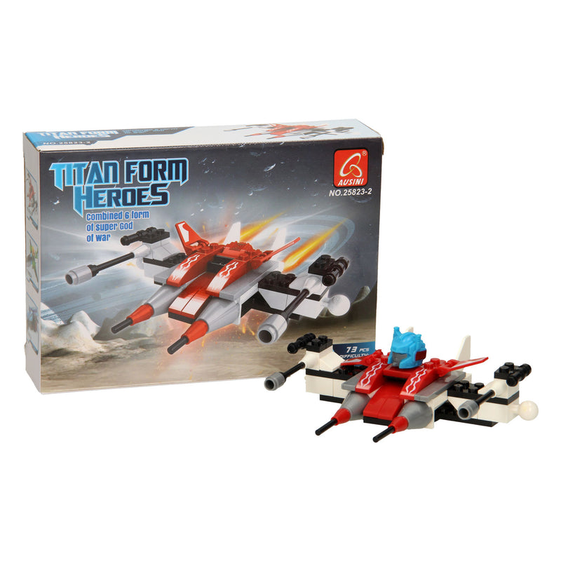 Afbeelding laden in galerijviewer, Lobbes bouwset titan heroes - space rood - 73dlg.