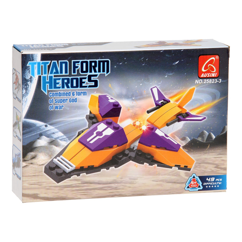 Afbeelding laden in galerijviewer, Lobbes bouwset titan heroes - space oranje - 49dlg.