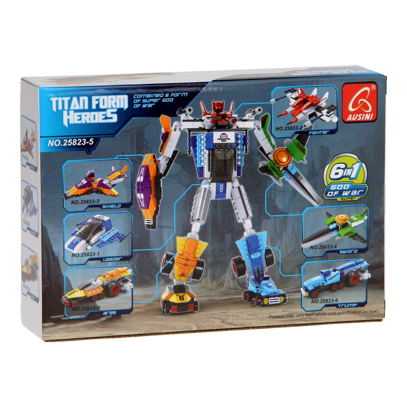 Afbeelding laden in galerijviewer, Lobbes bouwset titan heroes - space explorer oranje - 96dlg.