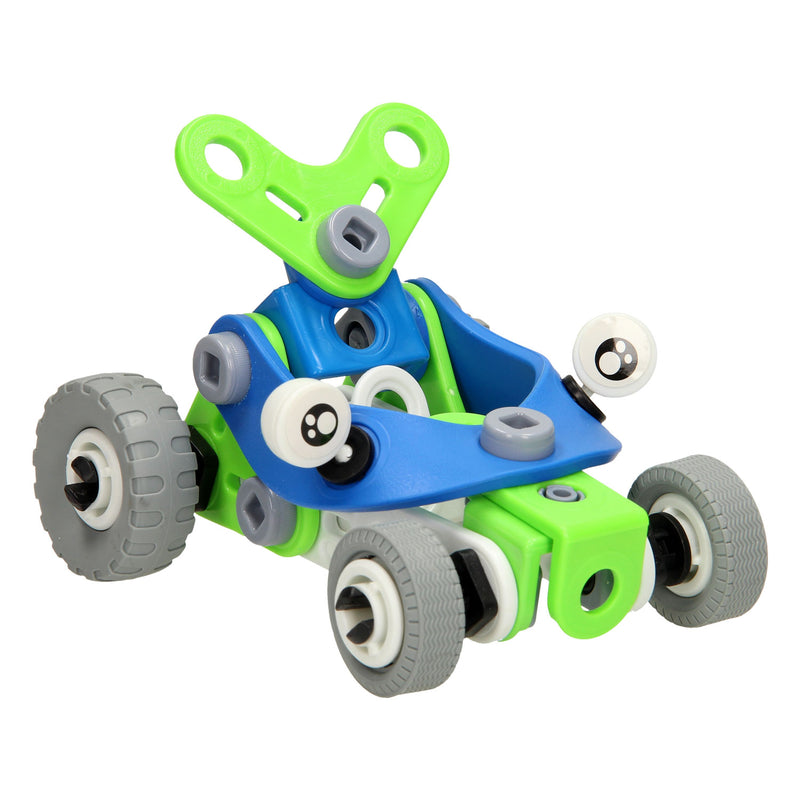Load image into Gallery viewer, Bouw- en speelset racewagens 2in1, 52dlg.