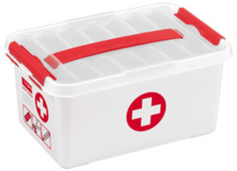 Load image into Gallery viewer, Sunware q-line first aid box 6l wit rood