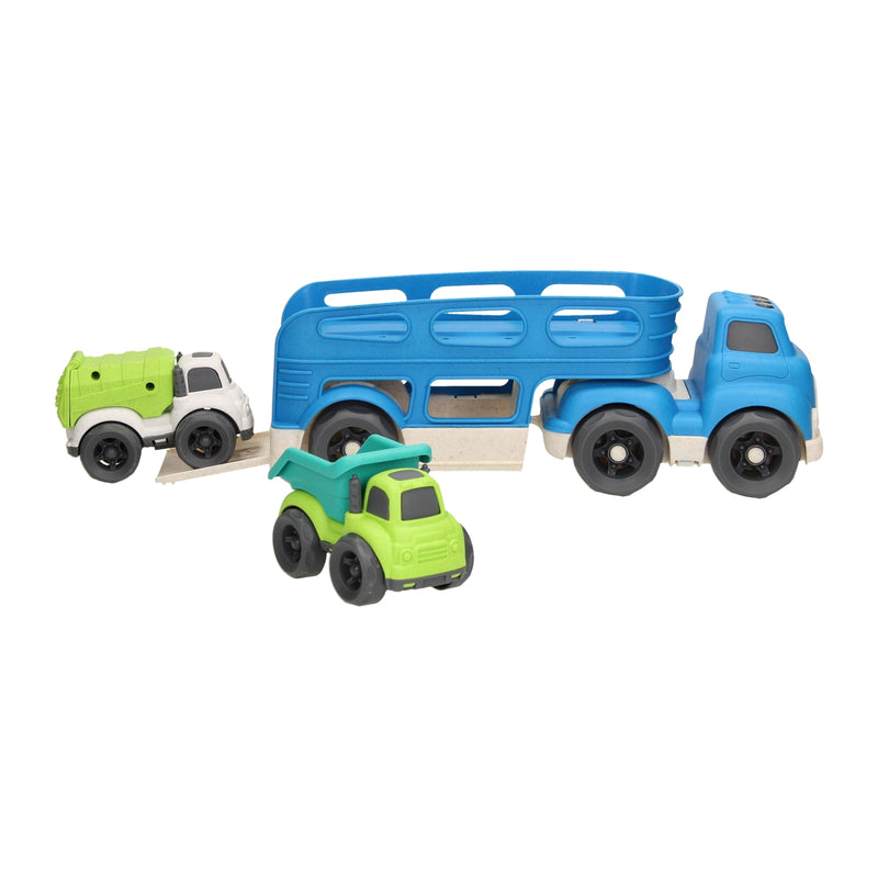 Load image into Gallery viewer, Lobbes speelgoed bv autotransporter recycle - blauw