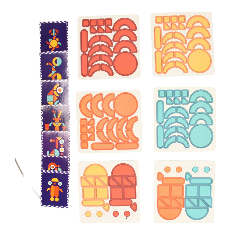 Load image into Gallery viewer, magneetset vormen met kaarten, 140dlg.