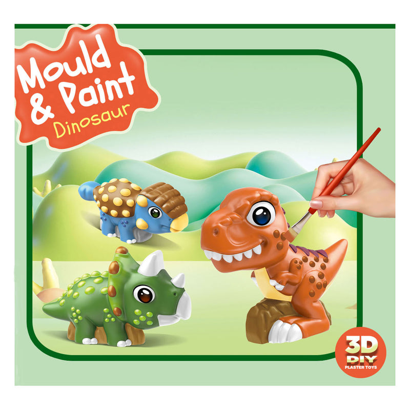 Load image into Gallery viewer, Lobbes speelgoed bv lobbes knutselset dino 3d gieten en schilderen voor kinderen.