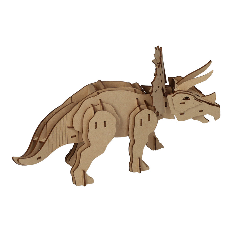 Afbeelding laden in galerijviewer, Lobbes houten bouwpakket 3d triceratops
