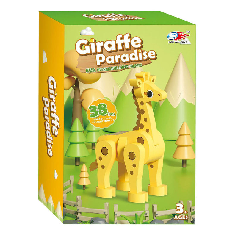 Afbeelding laden in galerijviewer, Foam bouwset 3d giraffe