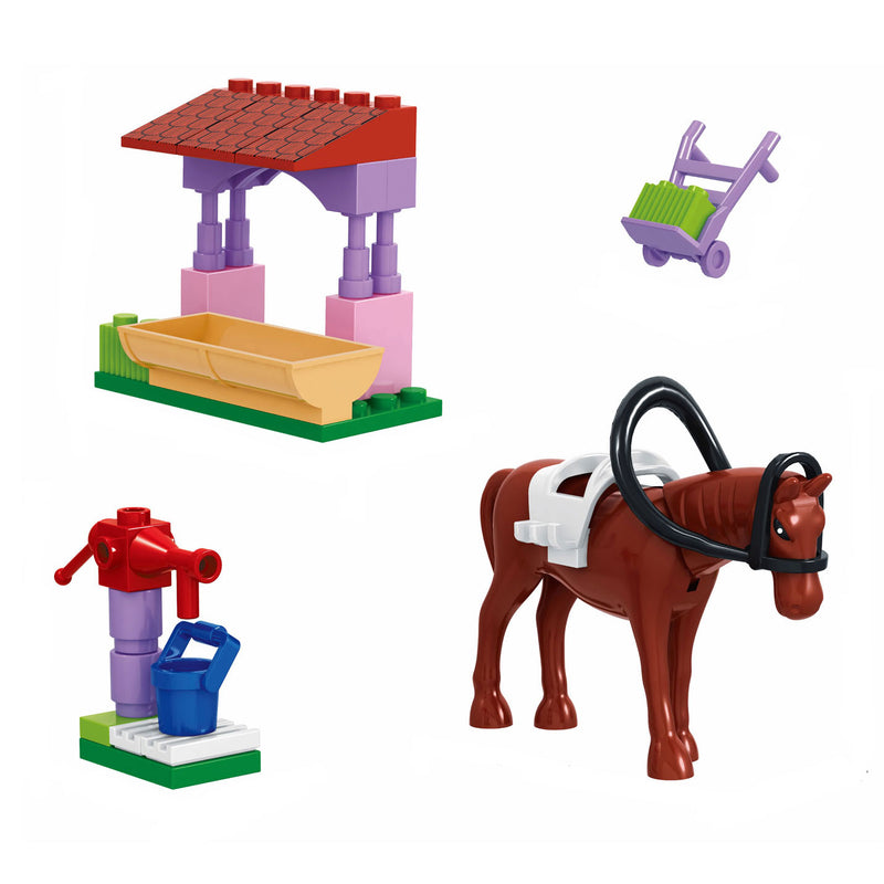 Afbeelding laden in galerijviewer, Bouwset paarden verzorging - 45dlg.