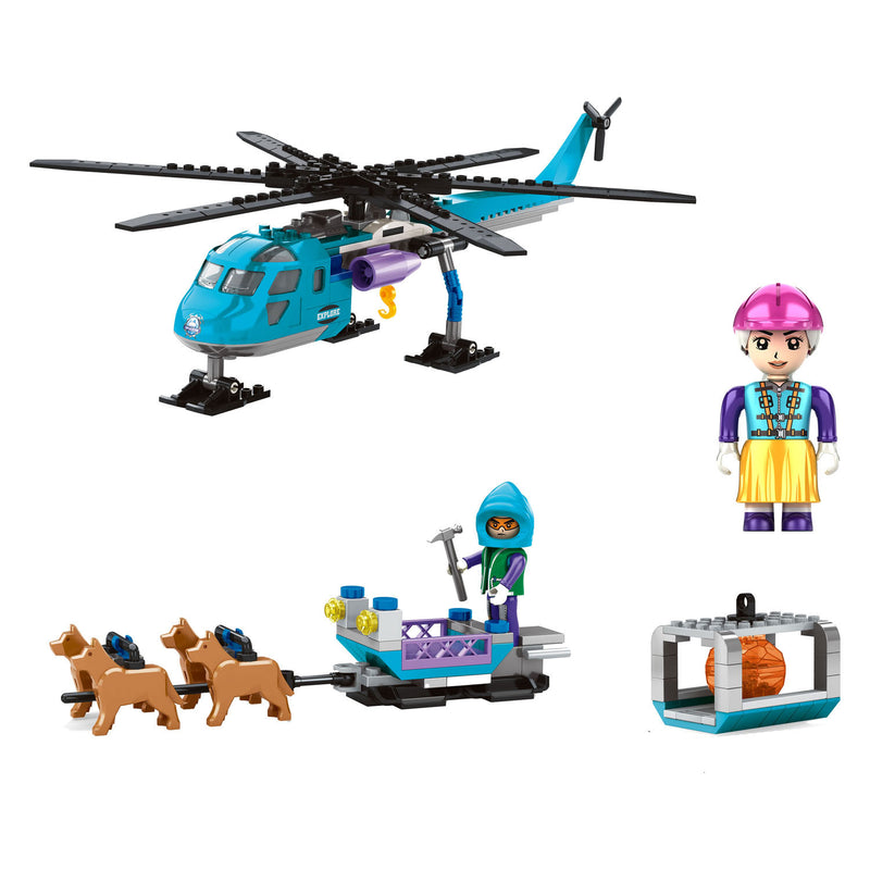 Afbeelding laden in galerijviewer, Bouwset poolmissie heli hondenslee - 248dlg.