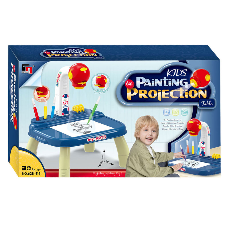 Load image into Gallery viewer, Teken projectietafel blauw