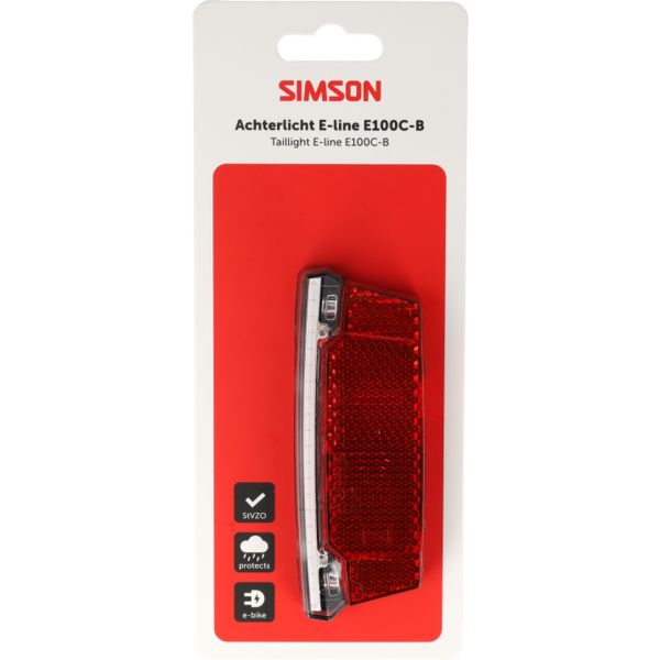 Load image into Gallery viewer, Simson aurora achterlicht e-line e100c-b