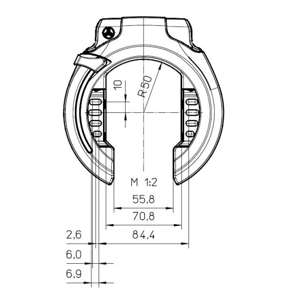 Load image into Gallery viewer, Trelock RS 453 Balloon NAZ - Zwart