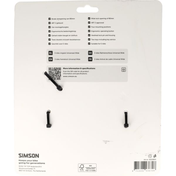 Load image into Gallery viewer, Simson ringslot wide 80mm art**