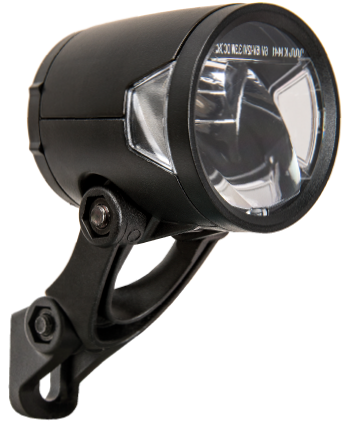 Load image into Gallery viewer, Koplamp Herrmans H-Black MR8 dynamo - aan uit functie -met houder - 180 lumen