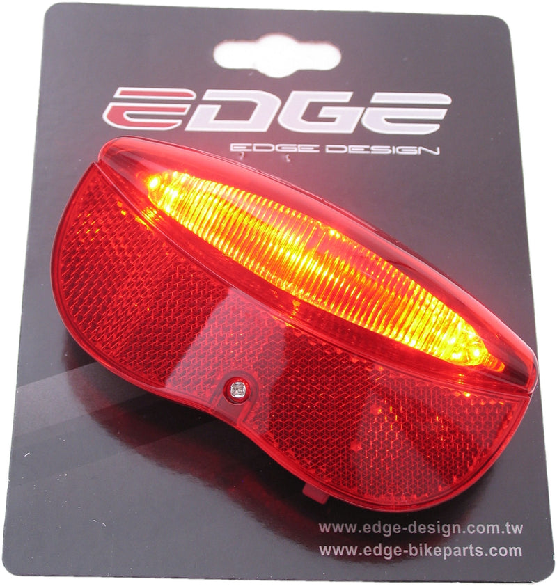 Load image into Gallery viewer, Edge dragerachterlicht city luxe - 3 leds inclusief batterijen - 80mm