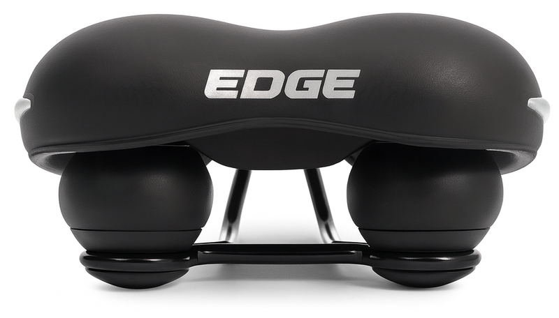 Load image into Gallery viewer, Fietszadel Edge Liberto - zwart (op kaart)