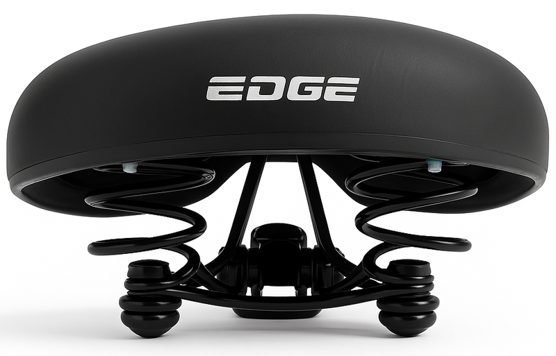 Load image into Gallery viewer, Edge Fietszadel City zwart (werkplaatsverpakking)