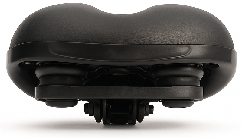 Load image into Gallery viewer, Edge fietszadel city soft incl. zadelstrop - zwart