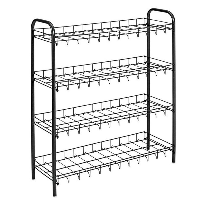 Load image into Gallery viewer, Metaltex schoenenrek 4 rekken 64x23x80.5 cm zwart