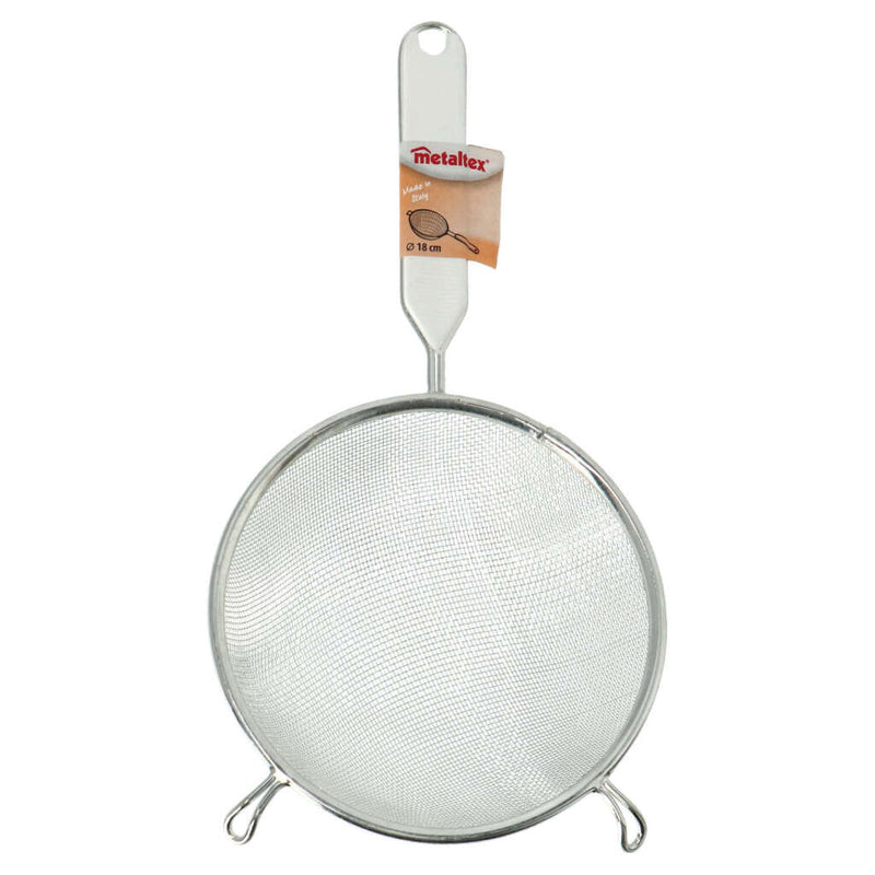 Afbeelding laden in galerijviewer, Metaltex Metaltex Zeef 18 cm RVS Wit