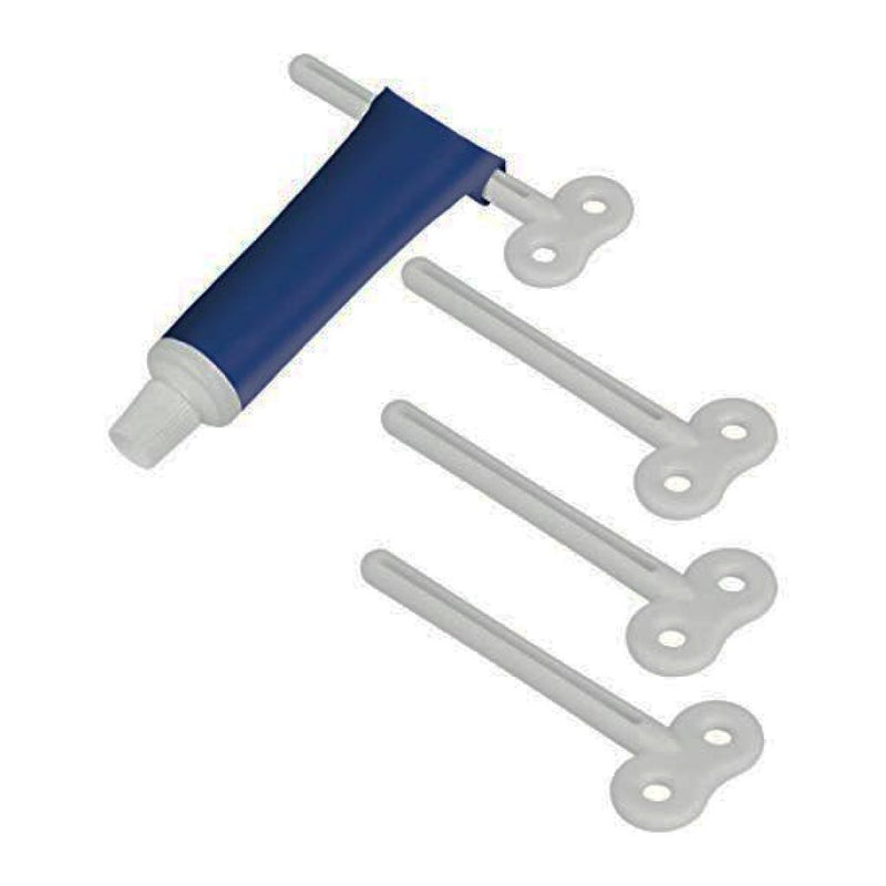 Load image into Gallery viewer, Metaltex tube knijper sleuteltje 4 stuks