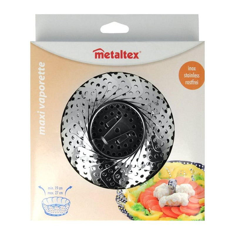 Afbeelding laden in galerijviewer, Metaltex Metaltex Maxi Vaporette Stoommandje 19-27 cm RVS