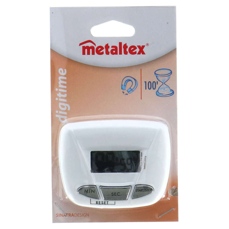 Load image into Gallery viewer, Metaltex digitale kookwekker wit