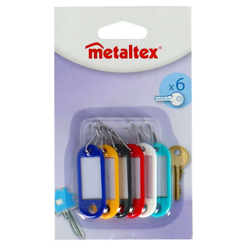 Load image into Gallery viewer, Metaltex sleutelkaartjes 6 stuks